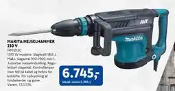 Davidsen MAKITA MEJSELHAMMER 230 V, DKK 6745 tilbud