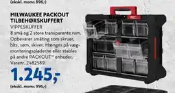 Davidsen MILWAUKEE PACKOUT TILBEHØRSKUFFERT, DKK 1245 tilbud