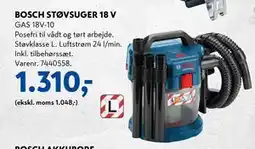 Davidsen BOSCH STØVSUGER 18 V, DKK 1310 tilbud