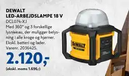 Davidsen DEWALT LED-ARBEJDSLAMPE 18 V, DKK 2120 tilbud