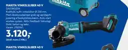 Davidsen MAKITA VINKELSLIBER 40 V, DKK 3120 tilbud