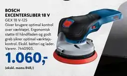 Davidsen BOSCH EXCENTERSLIBER 18 V, DKK 1060 tilbud