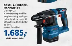 Davidsen BOSCH AKKUBOREHAMMER 18 V, DKK 1685 tilbud