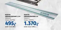 Davidsen MAKITA FØRINGSSKINNE 1,5 M tilbud