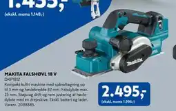 Davidsen MAKITA FALSHØVL 18 V, DKK 2495 tilbud