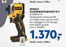 Davidsen DEWALT SLAGSKRUETRÆKKER 18 V, DKK 1370 tilbud