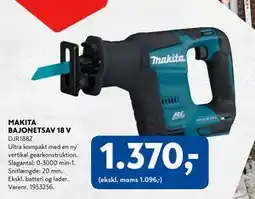 Davidsen MAKITA BAJONETSAV 18 V, DKK 1370 tilbud