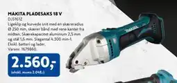 Davidsen MAKITA PLADESAKS 18 V, DKK 2560 tilbud