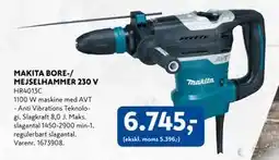 Davidsen MAKITA BORE-/ MEJSELHAMMER 230 V, DKK 6745 tilbud