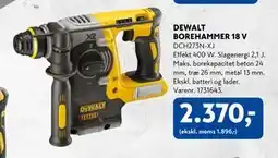 Davidsen DEWALT BOREHAMMER 18 V, DKK 2370 tilbud