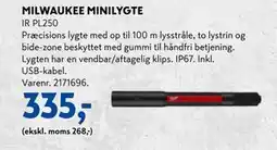 Davidsen MILWAUKEE MINILYGTE, DKK 335 tilbud