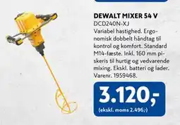 Davidsen DEWALT MIXER 54 V, DKK 3120 tilbud