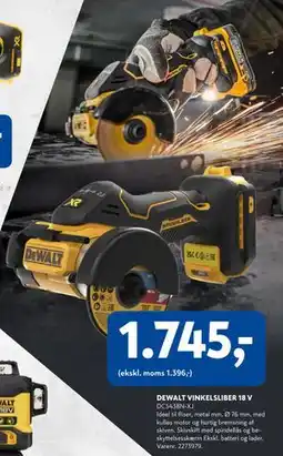 Davidsen DEWALT VINKELSLIBER 18 V, DKK 1745 tilbud