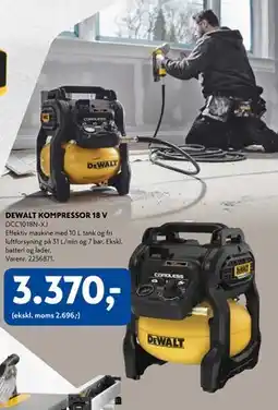 Davidsen DEWALT KOMPRESSOR 18 V, DKK 3370 tilbud