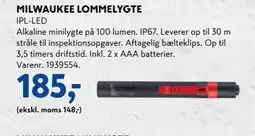 Davidsen MILWAUKEE LOMMELYGTE, DKK 185 tilbud