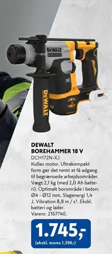 Davidsen DEWALT BOREHAMMER 18 V, DKK 1745 tilbud