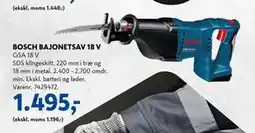Davidsen BOSCH BAJONETSAV 18 V, DKK 1495 tilbud