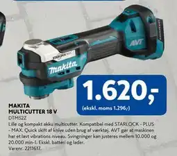 Davidsen MAKITA MULTICUTTER 18 V, DKK 1620 tilbud