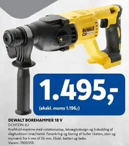 Davidsen DEWALT BOREHAMMER 18 V, DKK 1495 tilbud