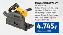 Davidsen DEWALT DYKSAV 54 V, DKK 4745 tilbud