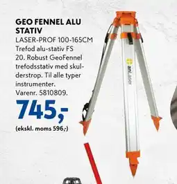 Davidsen GEO FENNEL ALU STATIV, DKK 745 tilbud