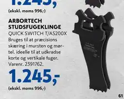 Davidsen ARBORTECH STUDSFUGEKLINGE, DKK 1245 tilbud