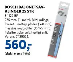 Davidsen BOSCH BAJONETSAVKLINGER 25 STK, DKK 560 tilbud