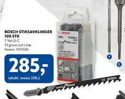 Davidsen BOSCH STIKSAVKLINGER 100 STK, DKK 285 tilbud