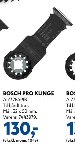 Davidsen BOSCH PRO KLINGE, DKK 130 tilbud