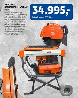 Davidsen IQ POWER STENSKÆREMASKINE, DKK 34995 tilbud