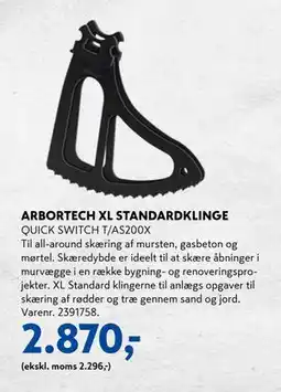 Davidsen ARBORTECH XL STANDARDKLINGE, DKK 2870 tilbud