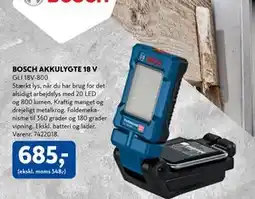 Davidsen BOSCH AKKULYGTE 18 V, DKK 685 tilbud