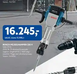 Davidsen BOSCH MEJSELHAMMER 230 V, DKK 16245 tilbud
