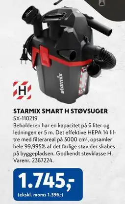 Davidsen STARMIX SMART H STØVSUGER, DKK 1745 tilbud