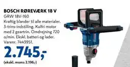Davidsen BOSCH RØREVÆRK 18 V, DKK 2745 tilbud
