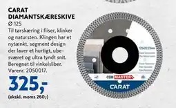 Davidsen CARAT DIAMANTSKÆRESKIVE, DKK 325 tilbud