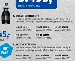Davidsen BOSCH STÅLSØM, DKK 1245 tilbud