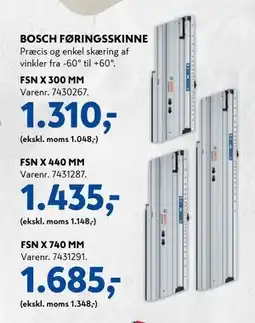 Davidsen BOSCH FØRINGSSKINNE tilbud