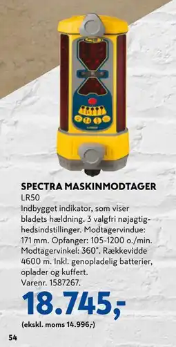 Davidsen SPECTRA MASKINMODTAGER, DKK 18745 tilbud