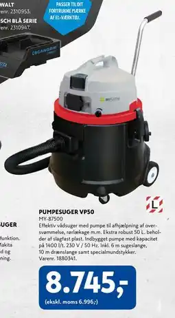 Davidsen PUMPESUGER VP50, DKK 8745 tilbud