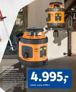 Davidsen GEO FENNEL ROTATIONSLASER, DKK 4995 tilbud