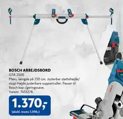 Davidsen BOSCH ARBEJDSBORD, DKK 1370 tilbud