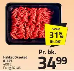 Fleggaard Hakket Oksekød 8-12%, DKK 34.99 tilbud