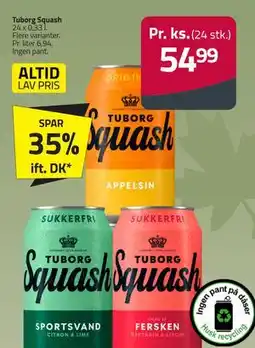 Fleggaard Tuborg Squash, DKK 54.99 tilbud