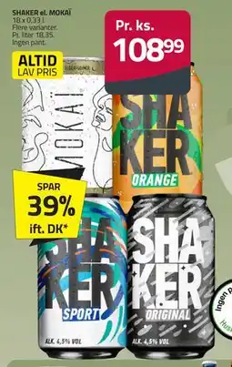 Fleggaard SHAKER el. MOKAÏ, DKK 108.99 tilbud