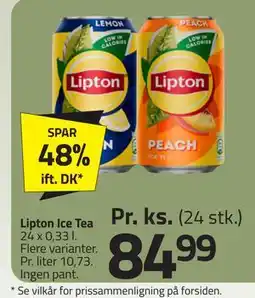 Fleggaard Lipton Ice Tea, DKK 84.99 tilbud