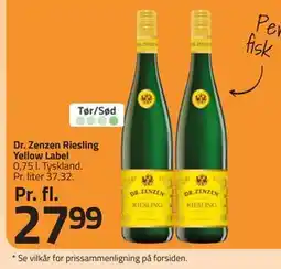Fleggaard Dr. Zenzen Riesling Yellow Label, DKK 27.99 tilbud