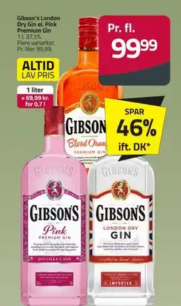 Fleggaard Gibson’s London Dry Gin el. Pink Premium Gin, DKK 99.99 tilbud