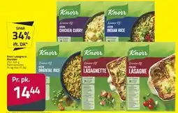 Fleggaard Knorr Lasagne el. Risretter, DKK 14.44 tilbud