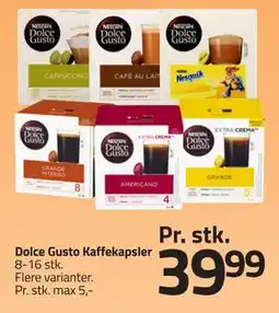 Fleggaard Dolce Gusto Kaffekapsler, DKK 39.99 tilbud